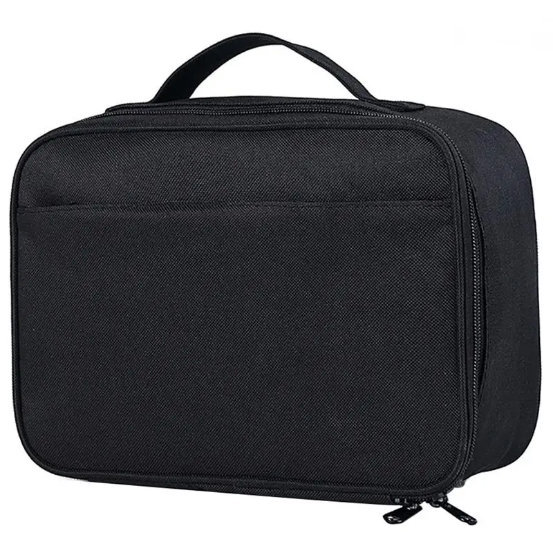 Термальность утепленная сумка для ланча для Для женщин дети мальчики девочки школьная сумка для обедов Tote сумки Водонепроницаемый термо-сумку для пикника - Цвет: Black