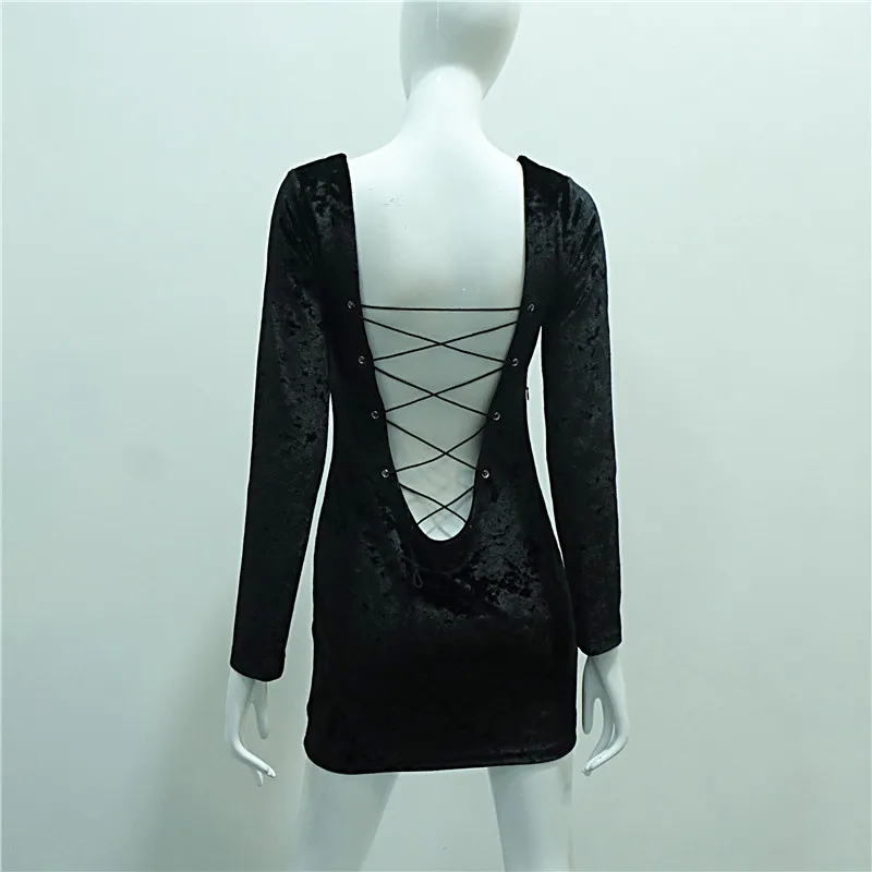 Borntogirl вечерние Bodycon сексуальные повод бархат короткое платье Для женщин 2018 сезон: