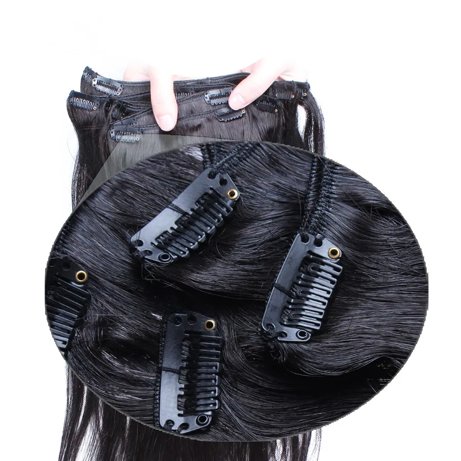 Straight-Clip-In-Human-Hair-Extensions-Peruvian-Straight-Virgin-Human-Hair-7pcs-set-120g-Double-Strong (3)