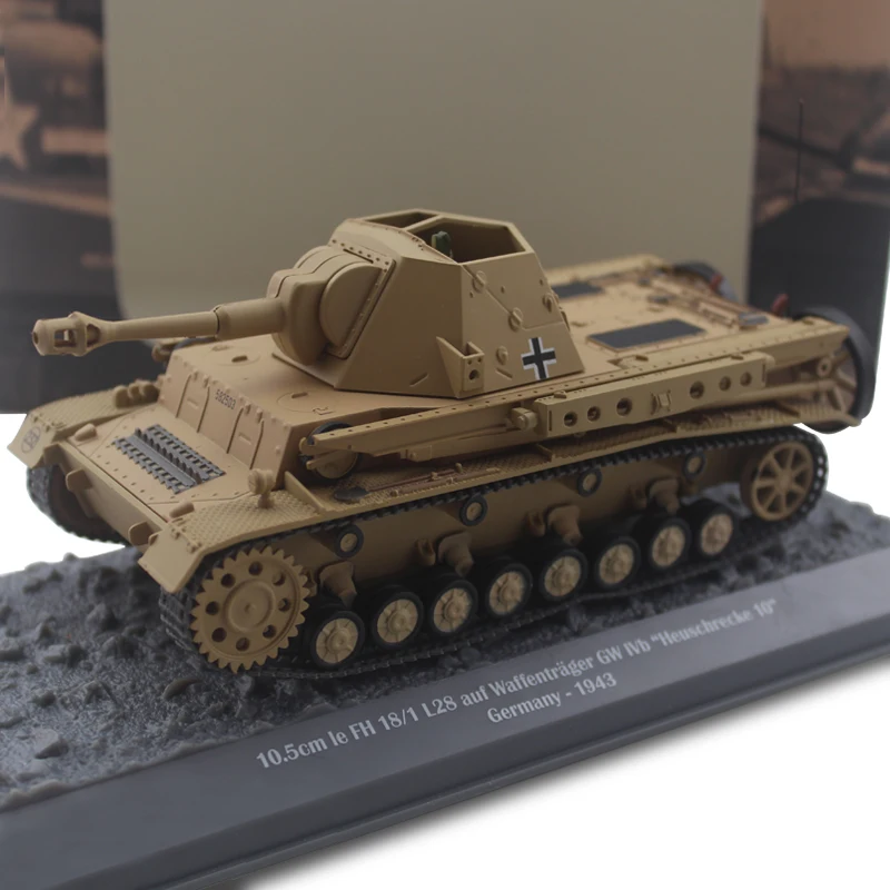 10,5 1/43 см Le FH 18/1 L28 waffentrager Танк сплав для модели готовой модели продукта