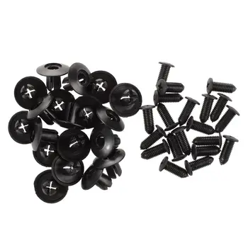 

20 Pcs 8mm Hole Push in Expanding Screw Panel Clips Plastic Rivet