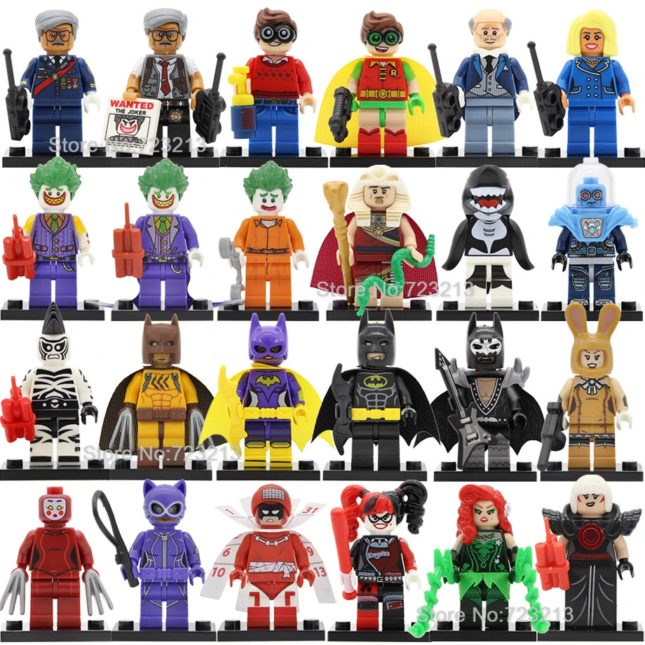 

Single Sale DC Batman Movie Figure Joker Harley Quinn Robin Orca Mr Freeze Calendar Zebra Magpie Building Blocks Bricks Toys