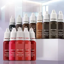 23 Цвет 1/2 OZ Микро Пигмент Профессиональный Макияж брови, подводка, губы татуировки пигментные чернила для тату бодиарта, инструменты для красоты