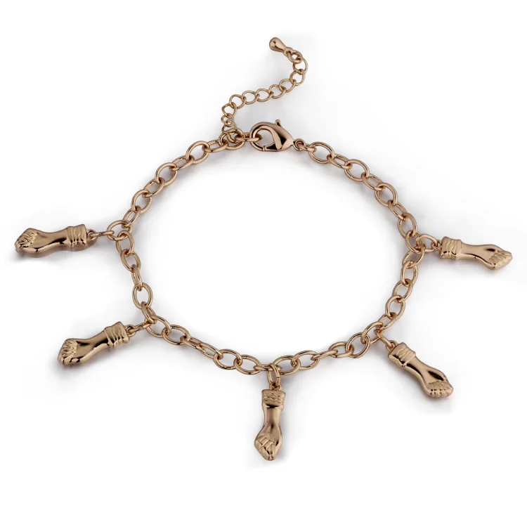 

2017 sale gold color bracelets for women bijoux feet link chain bracelets bangles bracelete jewelry free shipping 7BR18K-51