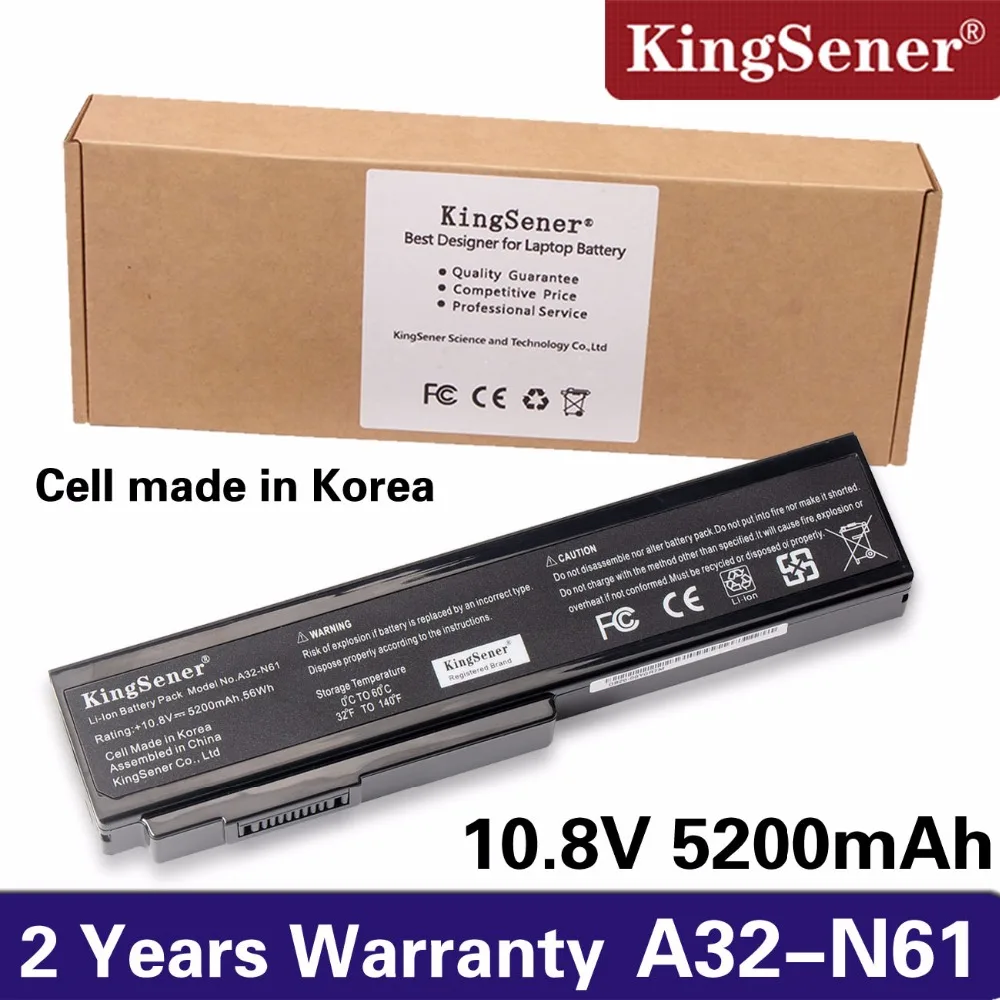 KingSener A32-N61 Battery for Asus N61 N61J N61D N61V N61VG N61JA N61JV M50s N43S N43JF N43JQ N53 N53S N53SV A32-M50 A32-X64