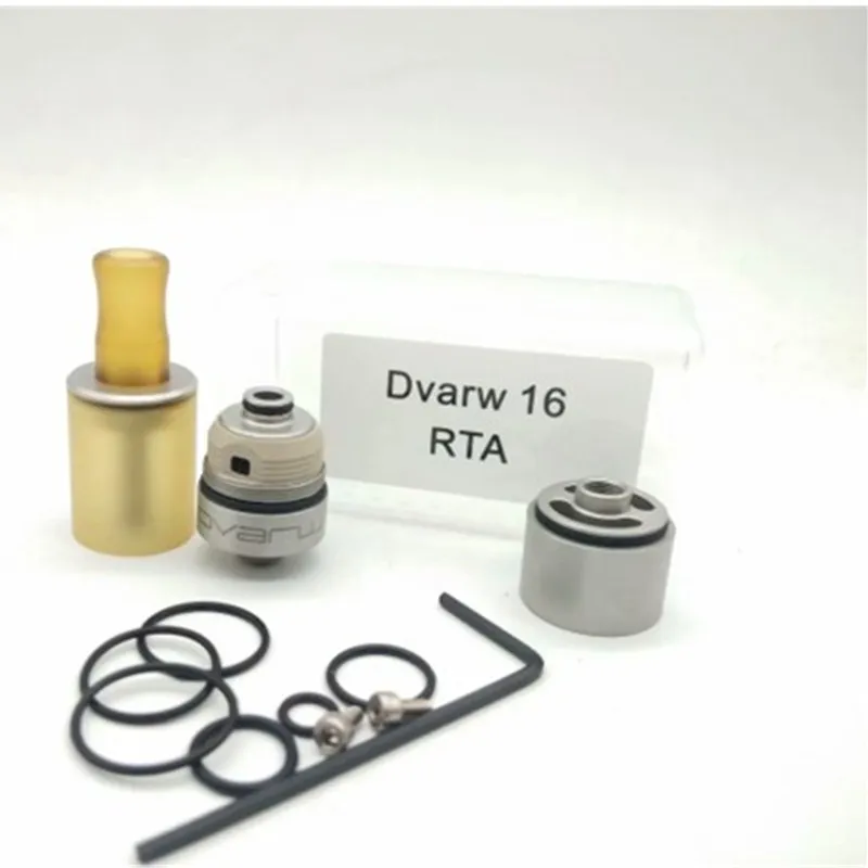 Новейший обслуживаемый атомайзер Dvarw MTL Style Mini 16 мм RTA 316SS PEI нижняя система