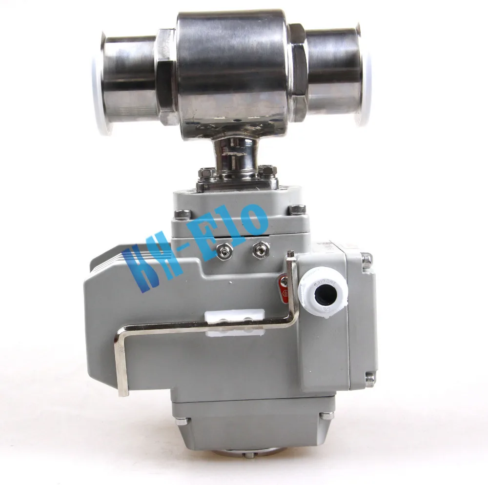 1-3/" из нержавеющей 304 Tri Зажим моторизованный Электрический шаровых Клапан AC220V