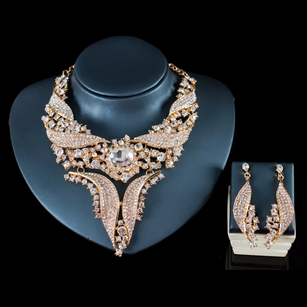 LAN дворца новые эффектные Ювелирные наборы ожерелья серьги наборы юбилей день Святого Валентина подарки на день рождения