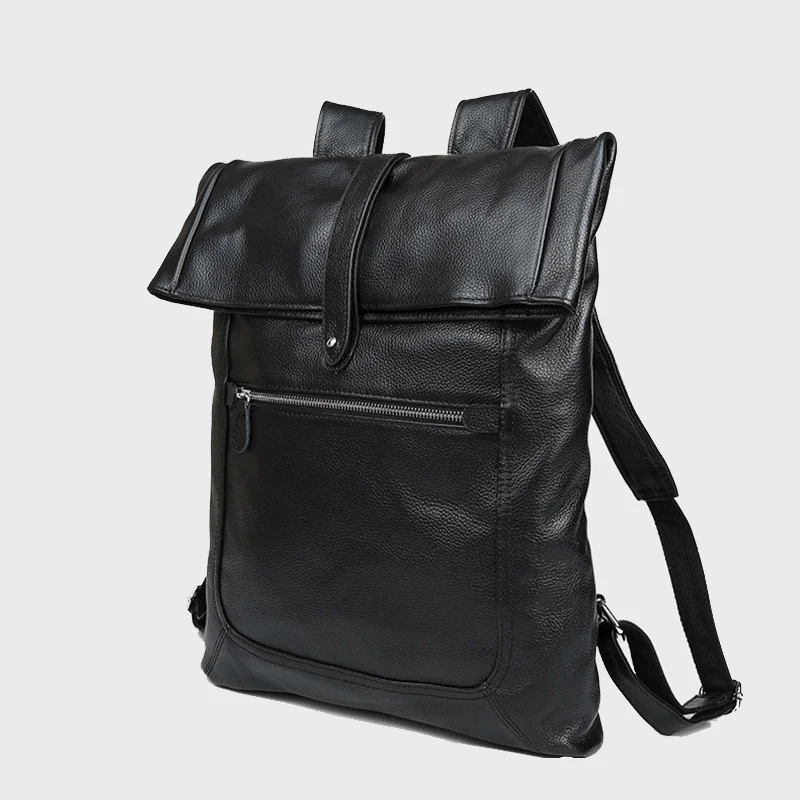 

Genuine Cowhide Leather Men Backpack Large Capacity Male Travel Bags Schoolbag Mochila Pack Fit For 17 Inch Laptop PR573058