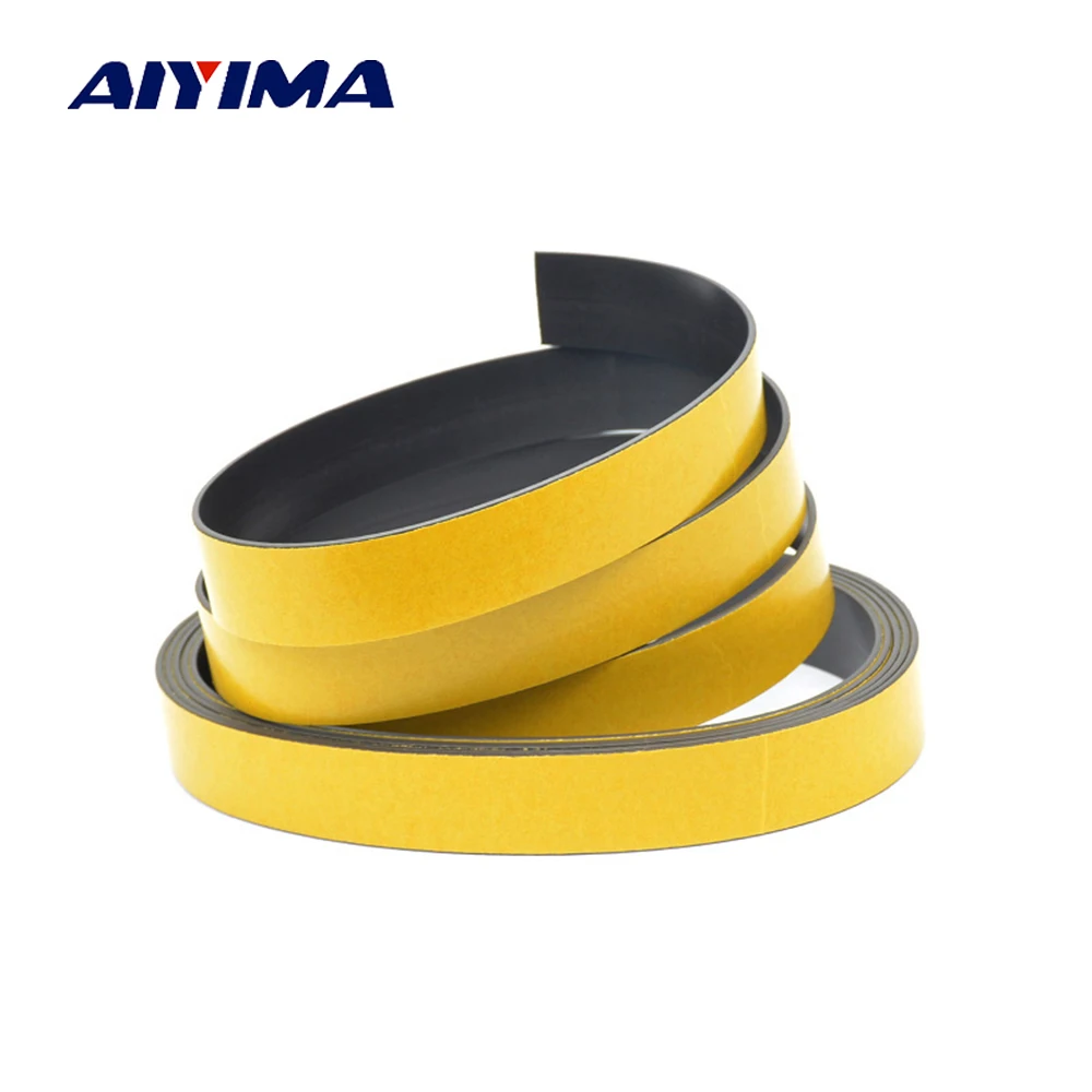 

YIMAKER 5M Magnetic Stripe 20*1.5MM Rubber Magnets Paste Sided Adhesive Can Cut All Kinds Of Shapes For School Home