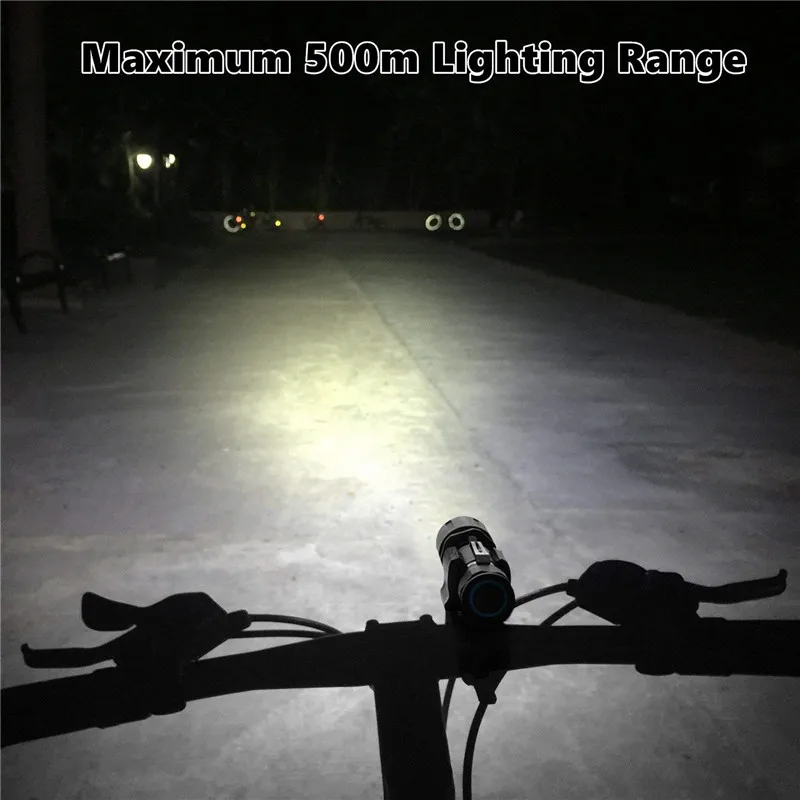 Bicycle Bike LED Bike Light Lights Front Waterproof Lamp Torch Hol JF