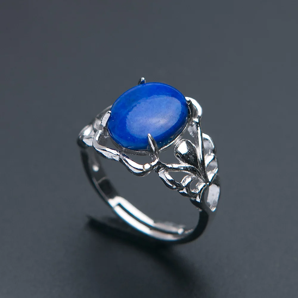 Natural-Lapis-Lazuli-Royal-Blue-Gemstone-Rings-12x10mm-Women-Lapis ...