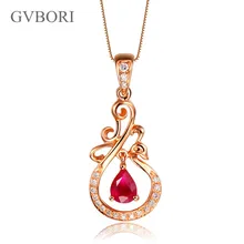 Phenix кулон Дизайн 18 К розовое золото натуральный рубин алмаз драгоценный кулон для Для женщин благородной элегантности прекрасное животное ювелирные изделия