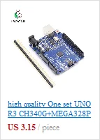 Стартовый набор для arduino Uno R3-комплект из 5 предметов: Uno R3, макетная плата, перемычки, usb-кабель и разъем для аккумулятора 9 в