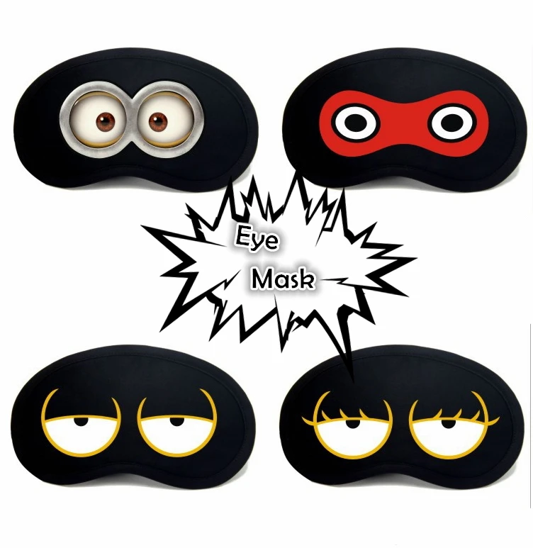 Funny expression eye mask Eyeshade Sleeping Cold Compress Travel Sleep