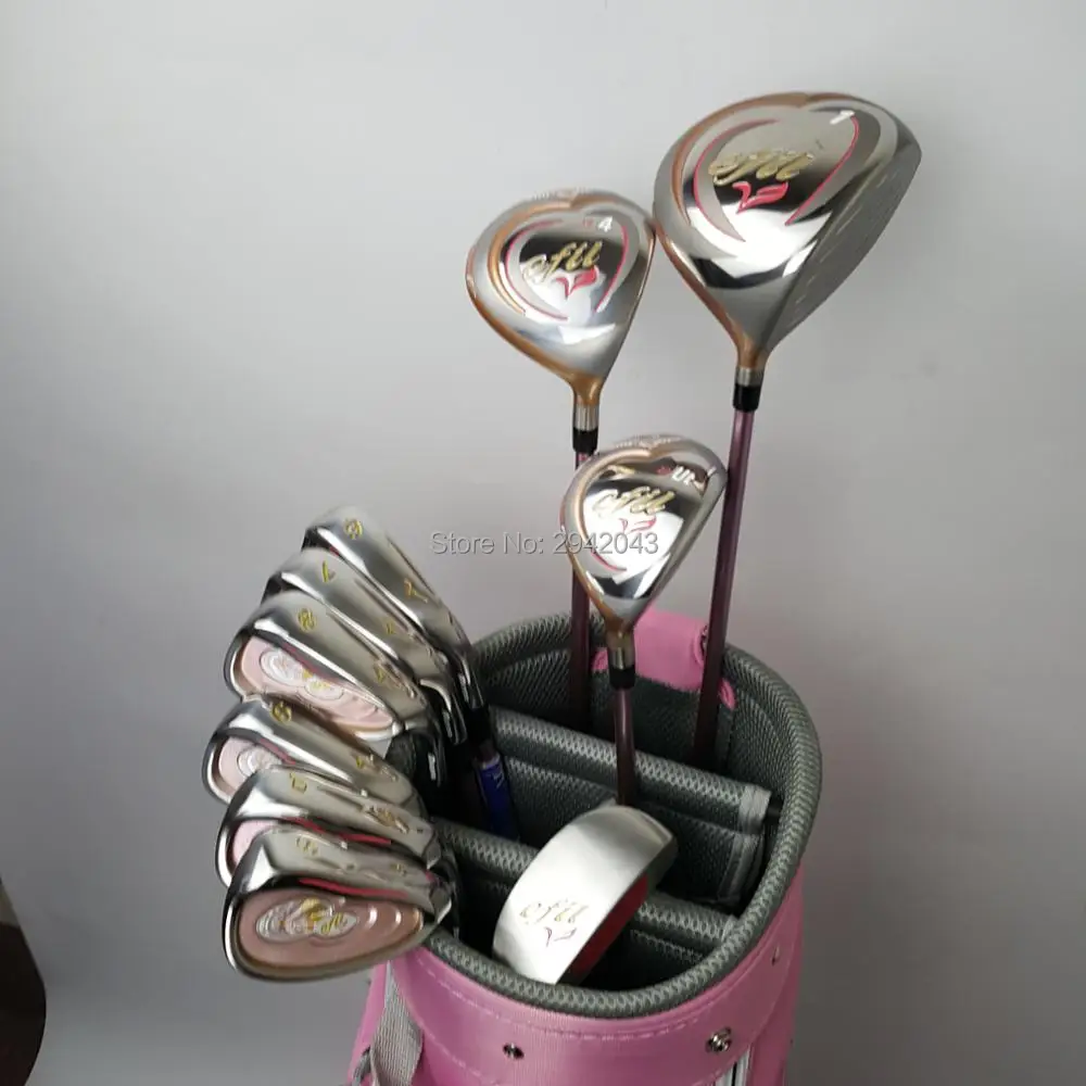 

Womens Golf Set EFIL V Set Beginner Full Set Golf Club + Fairway Wood + Hardcore Graphite Golf Club No Bag
