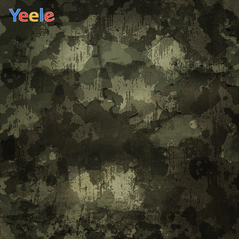 

Yeele Army Green Shabby Blocky Wall Vintage Gradient Photography Backgrounds Customized Photographic Backdrops for Photo Studio