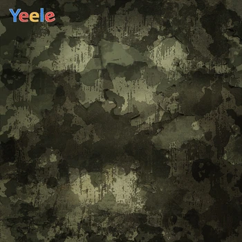 

Yeele Army Green Shabby Blocky Wall Vintage Gradient Photography Backgrounds Customized Photographic Backdrops for Photo Studio