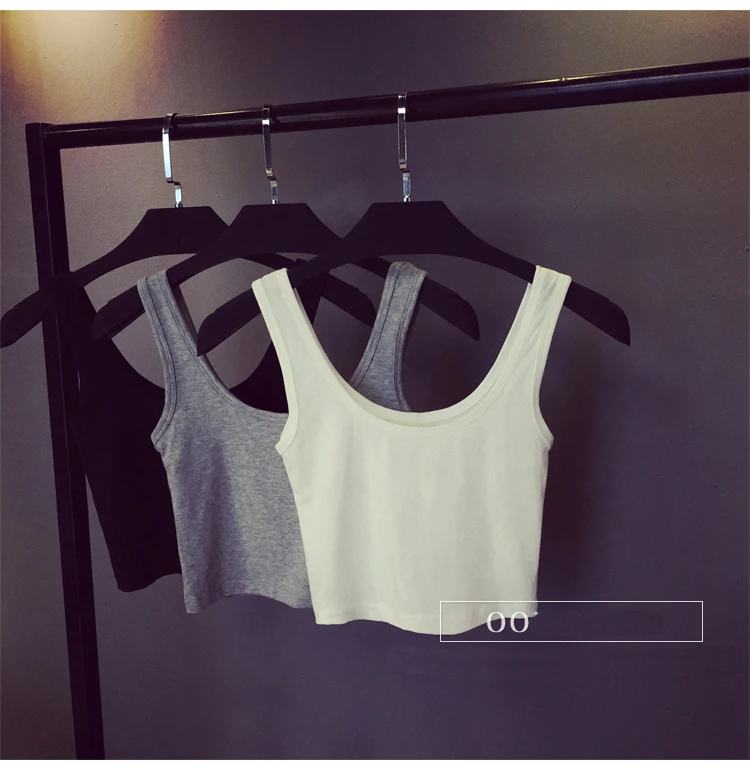 Топы Продвижение Однотонная повседневная обувь ни Топы Strappy Bra Blusa талией жилет, дно натуральный хлопок завернутый груди, жилет