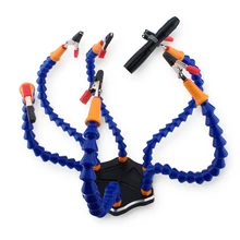 New Multi Soldering Helping Tool Third Hand with LED light Flexible Arms For PCB Board Soldering Assembly Repair Station New Multi Soldering Helping Tool Third Hand with LED light Flexible Arms For PCB Board Soldering Assembly Repair Station