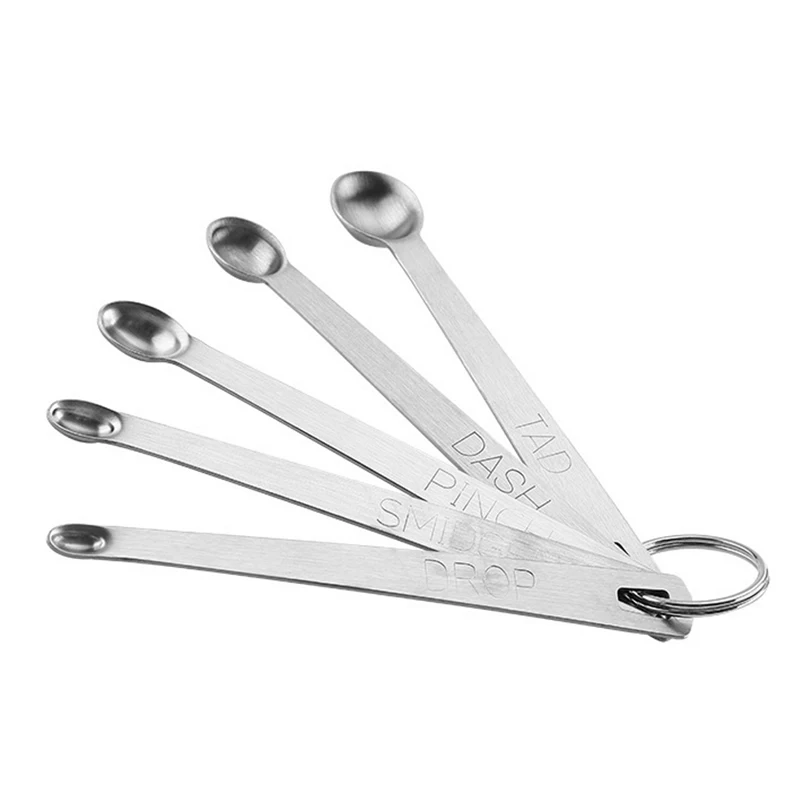 

5pcs stainless steel Measuring Spoons Kitchen Measuring Cup And Spoon Baking Utensil Set Spoon Cup Baking Utensil