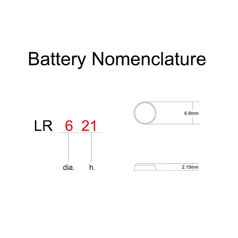 Щелочной кнопка ячейки цифровые часы Батарея LR621 LR 1,5 V 0Hg монета SR621SW заменяет AG1 164 364A D364 364 GP364 GP164 LR60