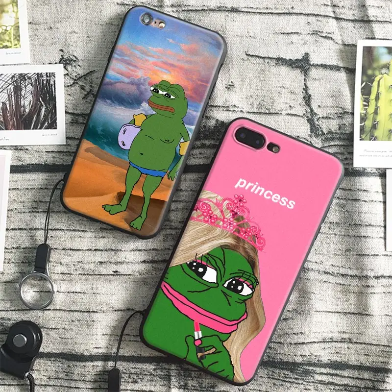 

Pepe Sad Frog Feels Frog Funny Free Hang Rope Tpu Soft Silicone Phone Case Cover Shell Bag For Apple iPhone 5 SE 5S 6 6S 7 PLUS