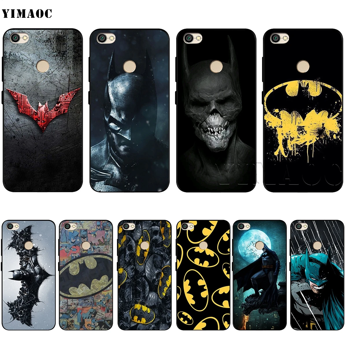 

YIMAOC Batman Superhero Silicone Case for Xiaomi Redmi Note 4 4X 4A 5 5A 6 6A MI A1 A2 mi6 mi 8 Pro Lite Prime Plus f1