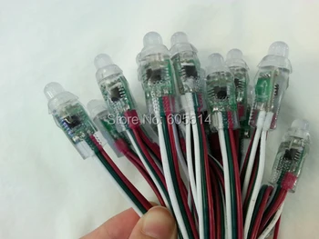 

[Seven Neon]Free shipping 200pcs/pack 5V 12mm IP67 waterproof colorful IC1903/WS2811 LED pixel light,led module light
