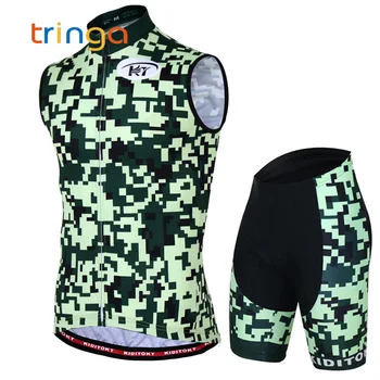 

2020 Summer Sleeveless Cycling Vests Jersey Set MTB Bicycle Clothing Maillot Ropa Ciclismo Hombre Racing Bike Wear Clothes Male