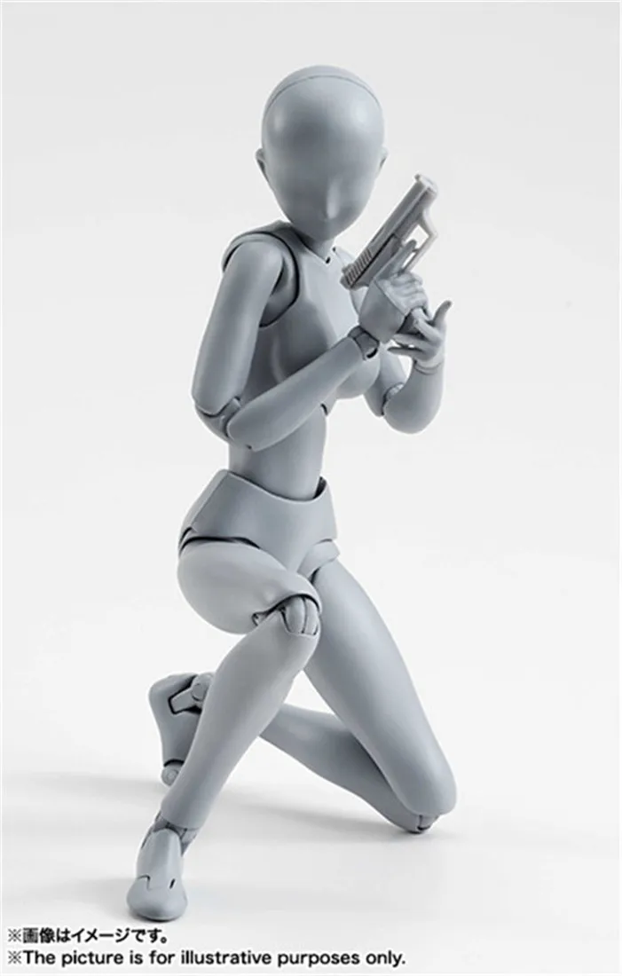 SHF BODY KUN/Боди CHAN BODY-chan body-kun серый цвет Ver. Черная ПВХ фигурка Коллекционная модель игрушки