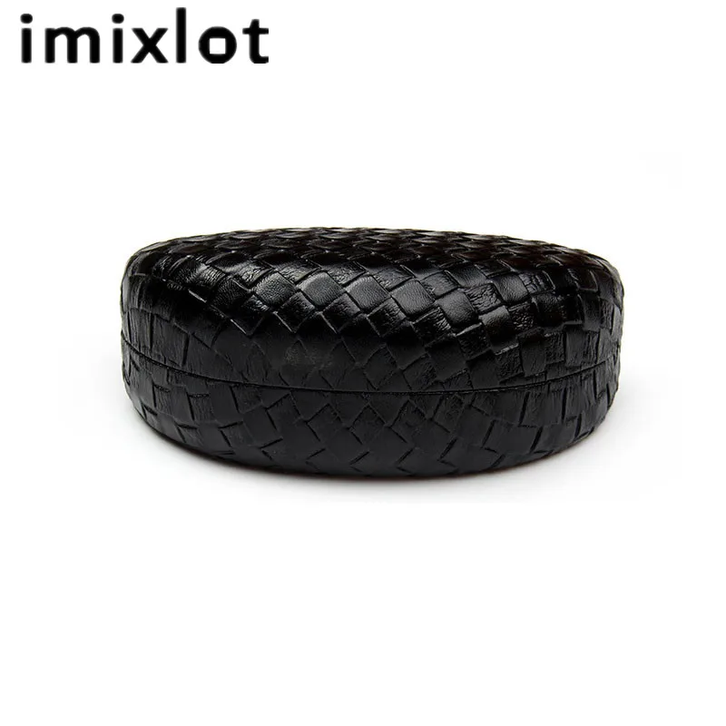 

Imixlot Portable Leather Sunglasses Case Hard Eyeglasses Eyewear Protector Box Grid Pattern Cases Christmas Gifts For Women Men