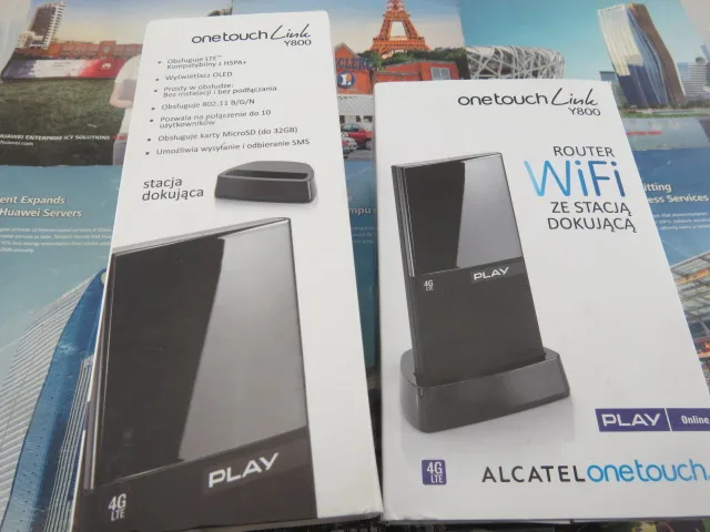 

Unlocked original Alcatel One Touch Y800 LTE FDD 100MbpsPortable 3G 4G Wireless Router (without original box and dock)
