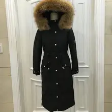 Модная Новая зимняя Женская куртка с капюшоном утолщенное Пальто модная теплая верхняя одежда пуховое пальто с меховым воротником размера плюс 2XL