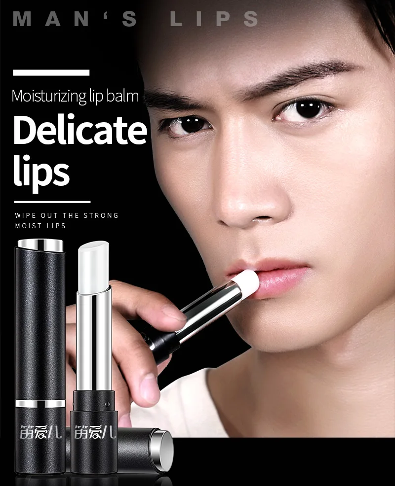 

2Pcs/Lot Men Lip Balm Natural Mint Smooth Formula Repair Lipbalm Wrinkle Remove Dry Lips for Man Lip Skin Care Anti Cracking