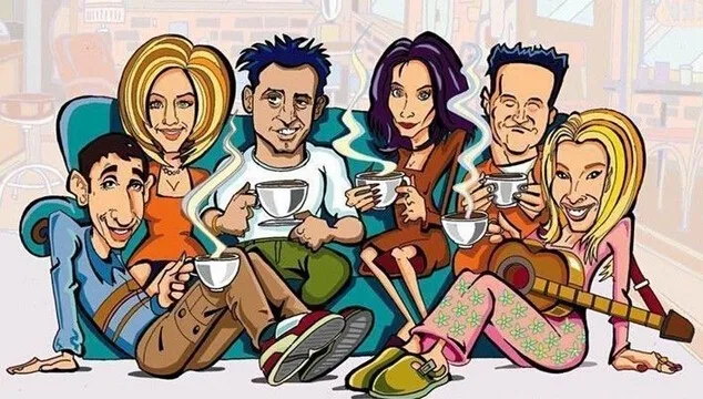 Простая стильная разноцветная футболка с принтом «Tv show Friends», Спортивная футболка унисекс с короткими рукавами, футболки для тренировок и упражнений