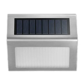 

Waterproof Stainless Steel Solar 3 LED Wall Fence Light Outdoor Garden Floor Entrance Lamp Corridor Stairs Corner Light hot