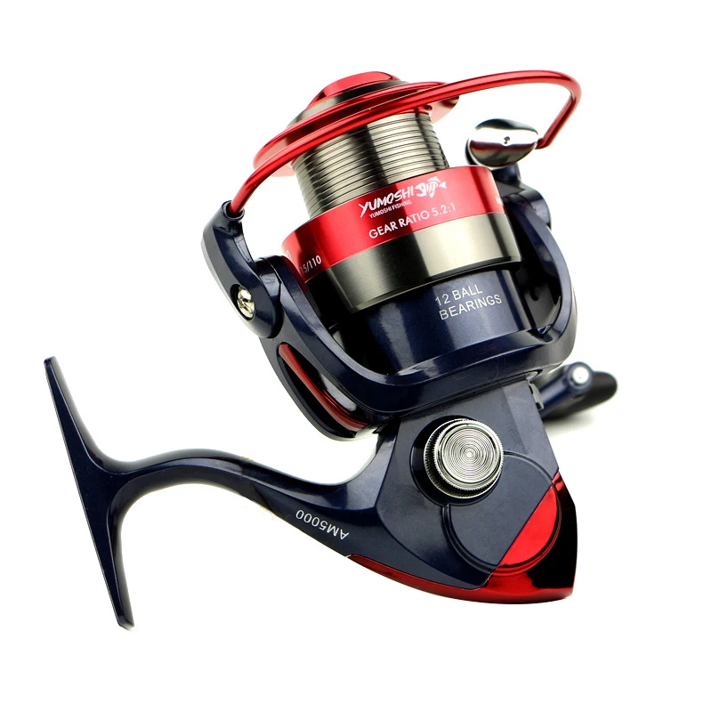 

AM2000-AM7000 Spinning Fishing Reel Fixed Spool Reels Coil 12BB 5.5:1 Fishing Wheel Fish Tool ALS88