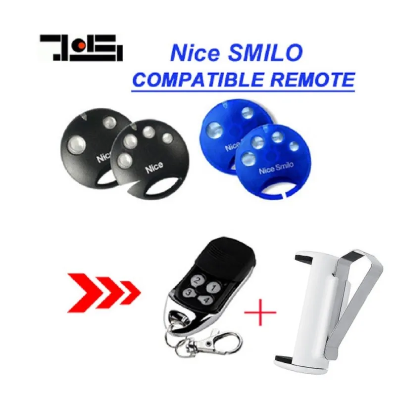 

Nice SMILO SM2,SMILO SM4 433,92MHZ garage door remote control rolling code duplicator