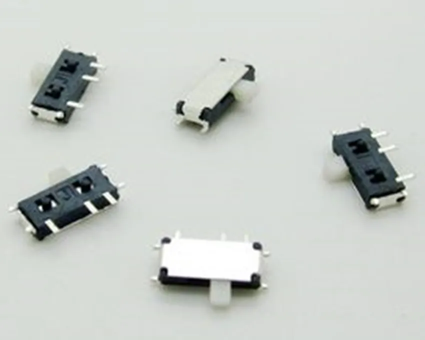 10PCS MSK 12C01 07 1P2T 7Pin foot SMT SMD Stubbs 2 Position Power Mico Switch