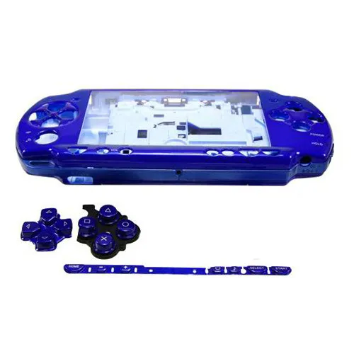 Blue Full Housing Shell Faceplate Case Parts Replacement for Sony PSP