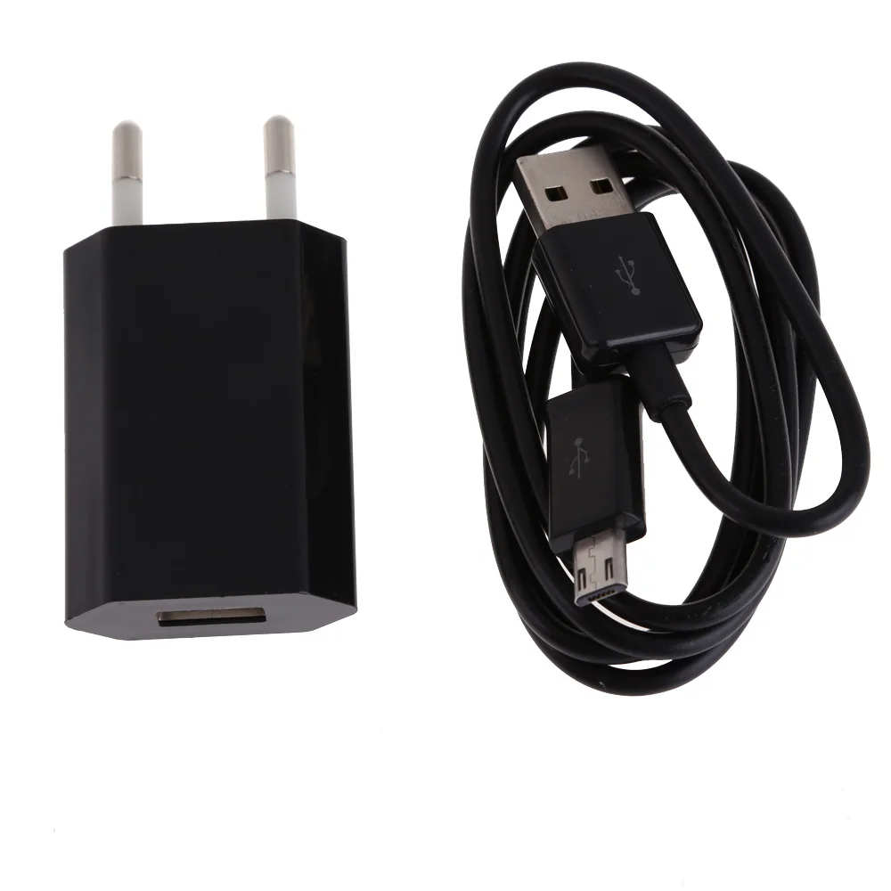 Alloet 2 в 1 USB дорожное настенное зарядное устройство с 1 метром micro usb кабель для зарядки комплекты адаптер питания EU вилка для телефонов Android