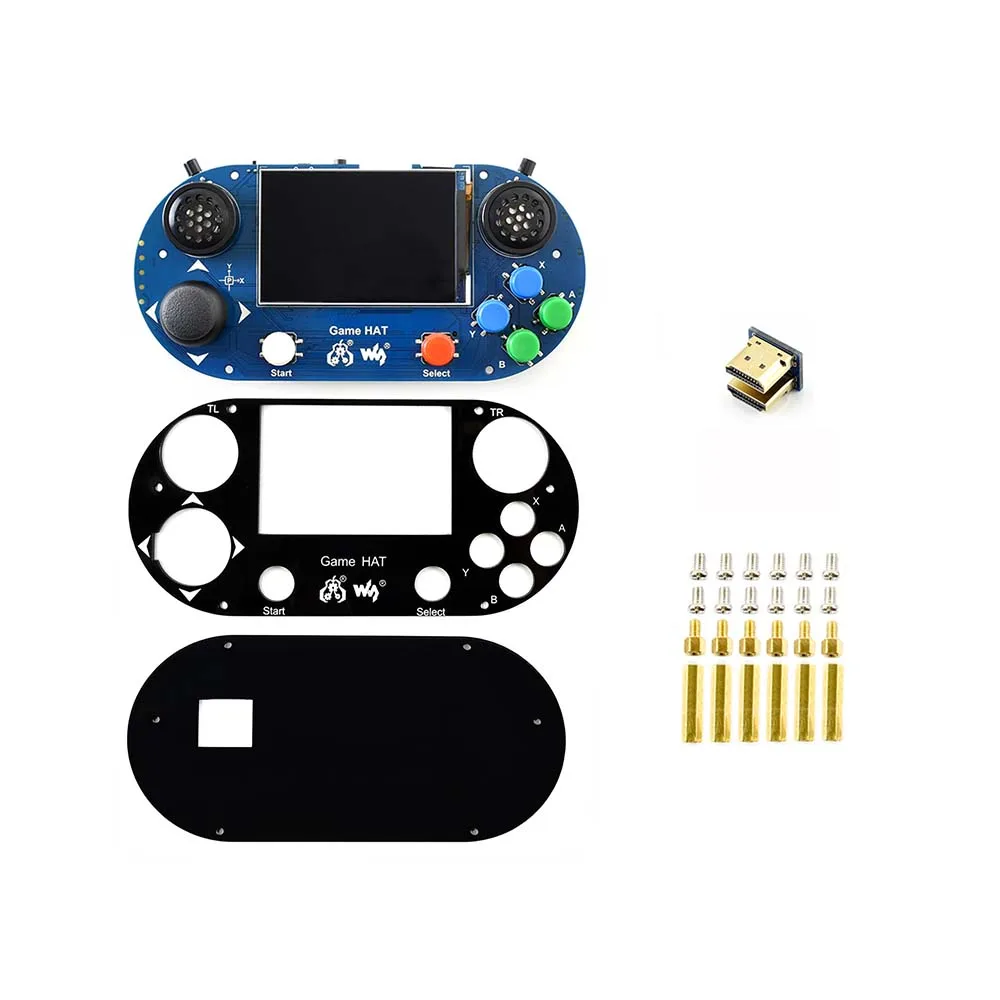 Game Console/Game Hat for Raspberry Pi A+/B+/2B/3B/3B+,3.5inch IPS screen,480*320 pixel .60 frame ,Onboard speaker,earphone jack