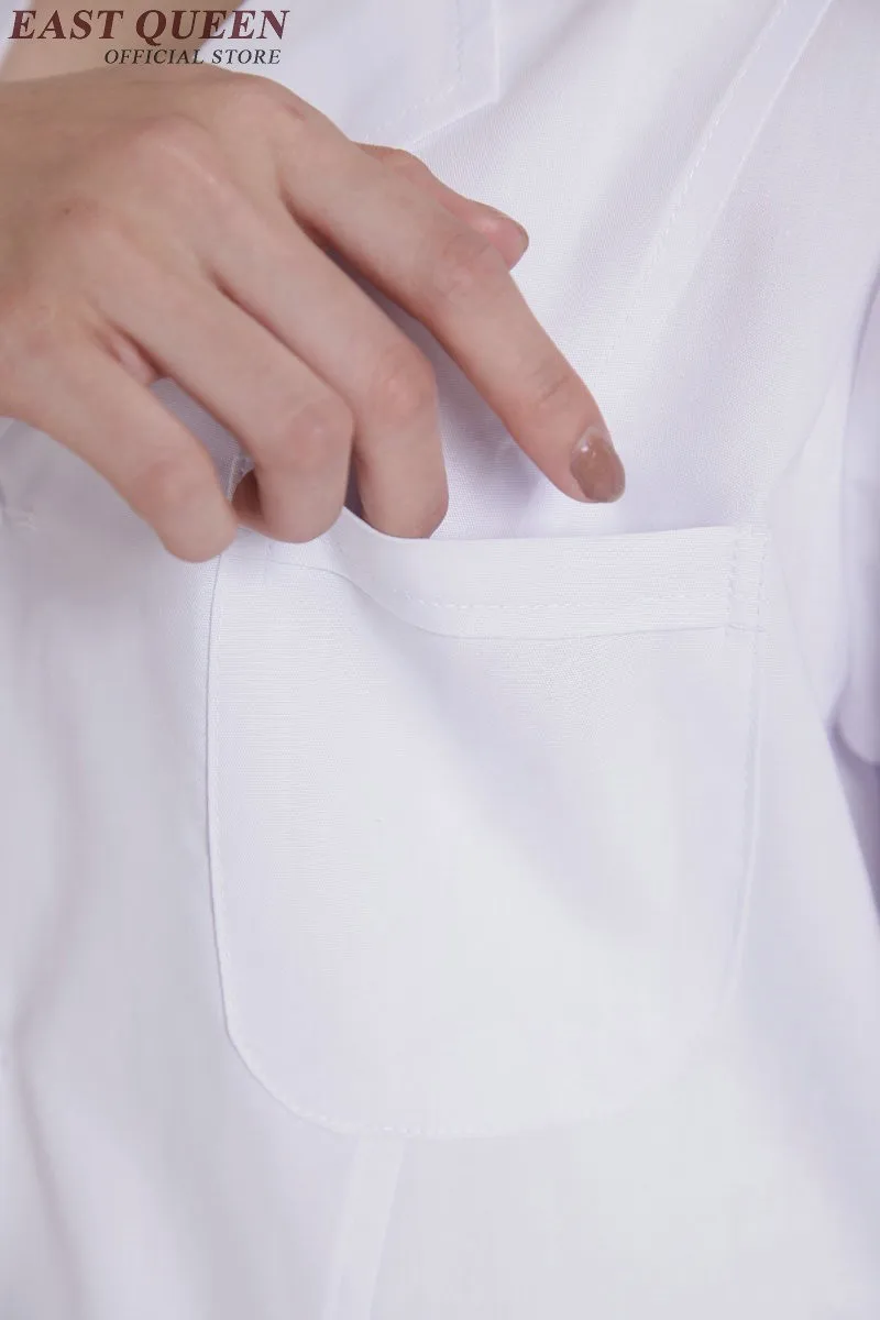 Больничная Форма Женщины медицинские скрабы женщины белая униформа для медсестер короткий рукав костюм больничной медсестры AA877