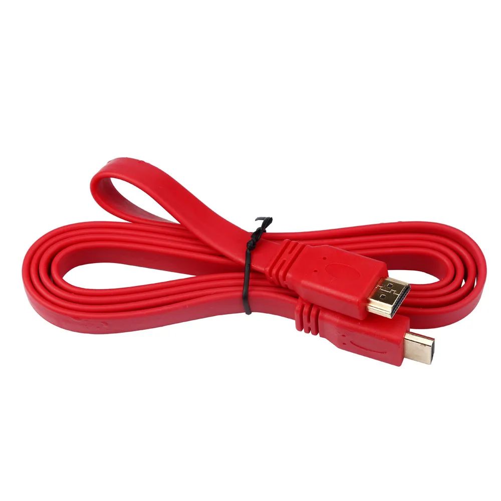 1PC red HDMI Cable V1.4 AV HD 3D for PS3 Xbox HDTV Meters 1080P DF