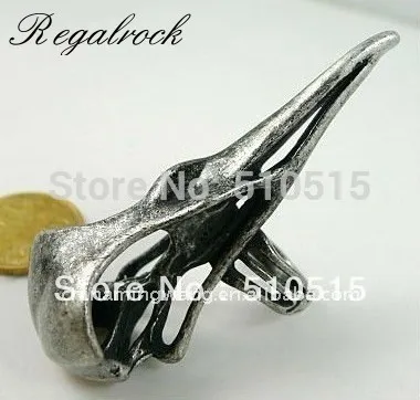 Модное кольцо с вороном вороной птицей черепом Regalrock bird skull ring skull ringfashion rings | Кольца -959516751