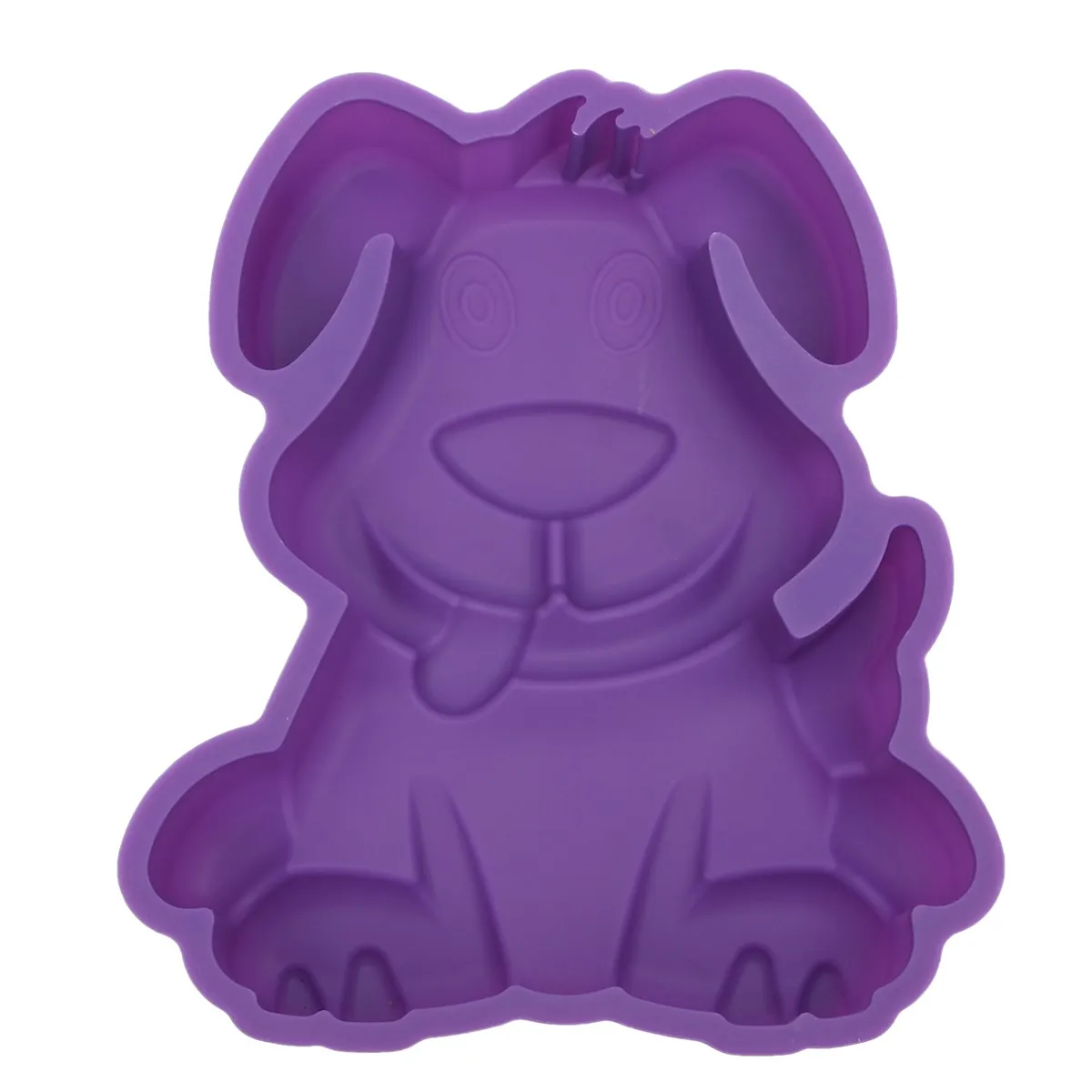 Random Cartoon Dog Cake Pan Silicone Baking Mold Emboss Cutters Sugar