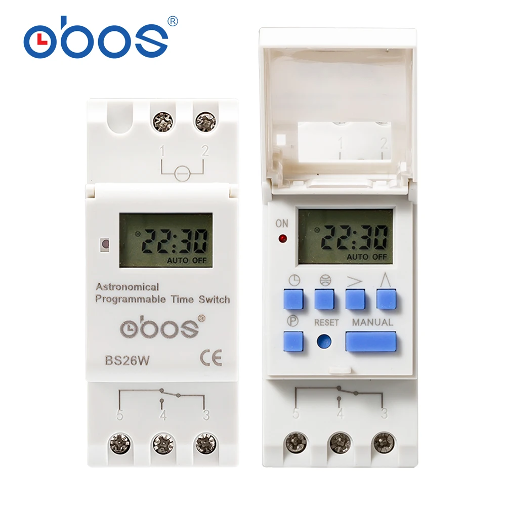 

Astronomical programmable time switch BS26W latitude and longitude programmable digital time switch 16A selectable voltage