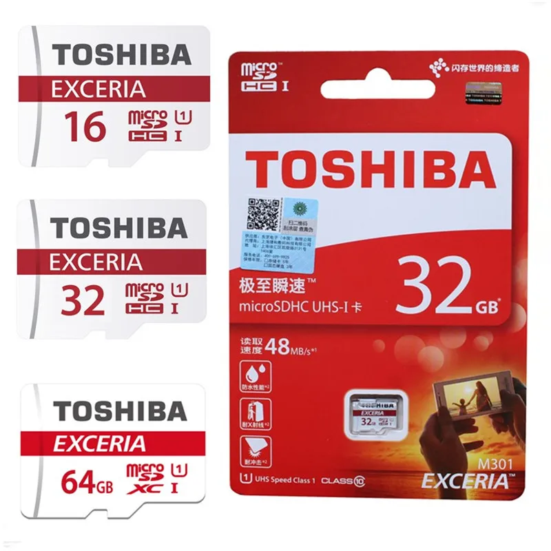 Оригинальные карты памяти TOSHIBA Micro SD карты 16 ГБ 32 ГБ 64 Гб 128 Гб класс 10 U1/U3 Microsd TF карта UHS1 флеш-накопитель