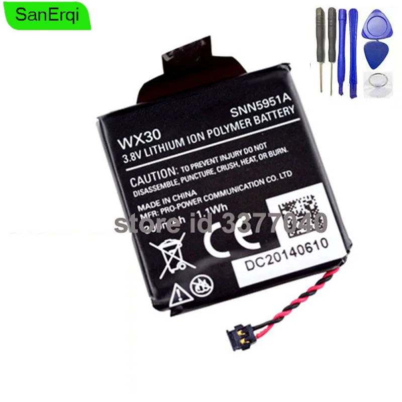 Batería de repuesto para Motorola 360 1st Gen, 360 WX30 SNN5951A para MOTO,  reloj inteligente|Baterías para teléfonos móviles| - AliExpress